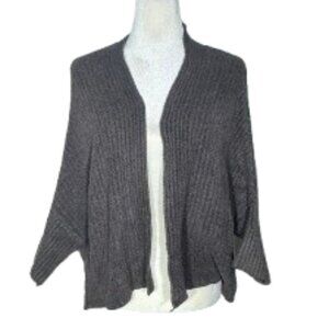 Barefoot Dreams Cozy Chic Lite Brown Chunky Knit Open Front Cardigan S/M